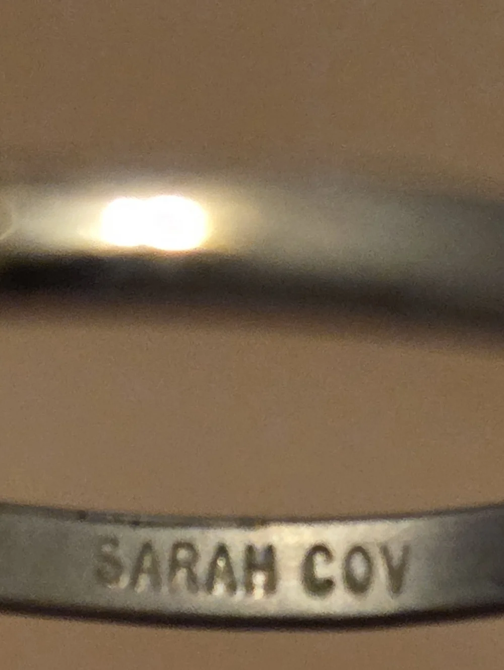 Vintage Chic Sarah Coventry Amber Smoky Topaz Glass Adjustable Ring